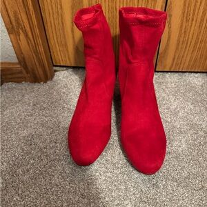 Red Women's Ankle Boots